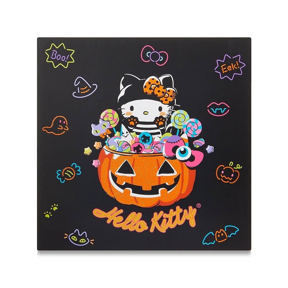 Hello Kitty Wooden Halloween Box Sign Tabletop Decor, 6" x 6"